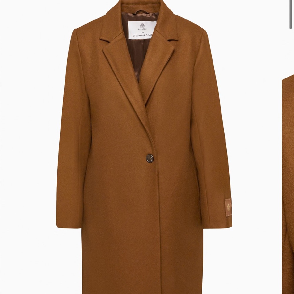 The Stedman Coat
Single-breasted Italian virgin wool coat (Aritzia) NWT